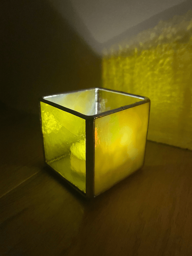 Petits photophores cubes