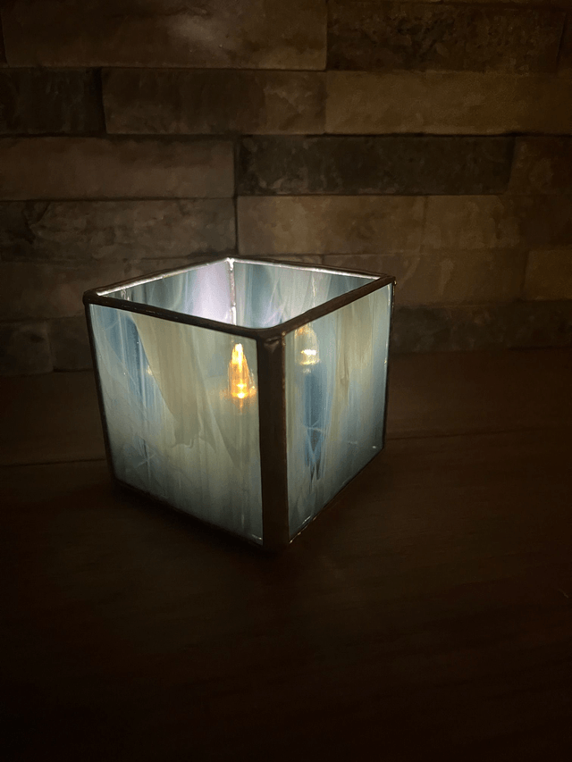 Petits photophores cubes