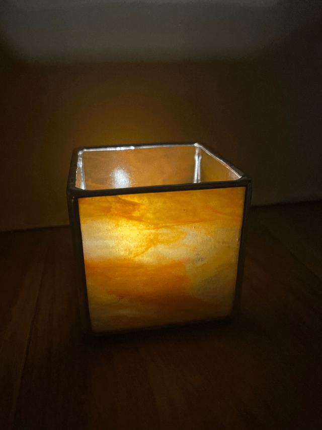 Petits photophores cubes