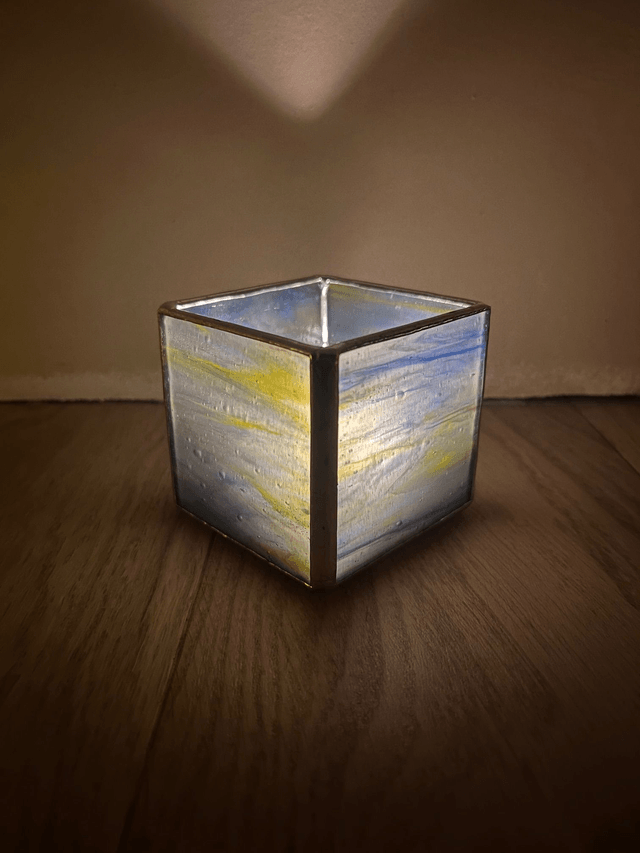 Petits photophores cubes