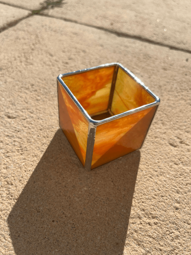 Petits photophores cubes