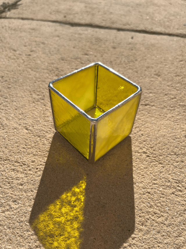 Petits photophores cubes